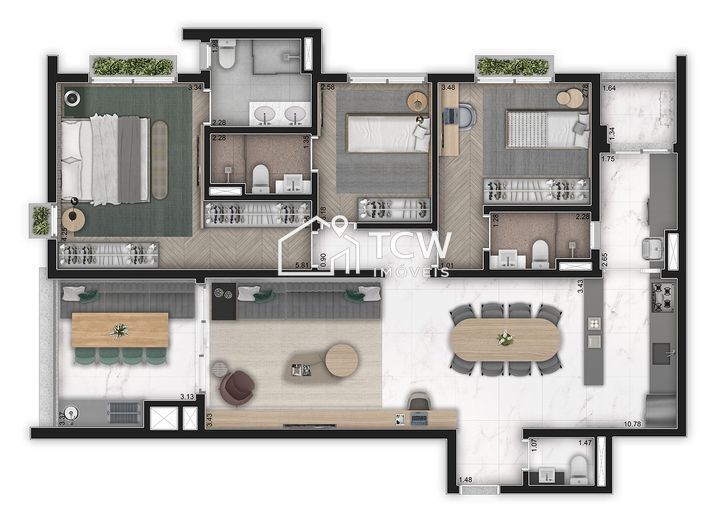 Apartamento, 2 quartos, 129 m² - Foto 11
