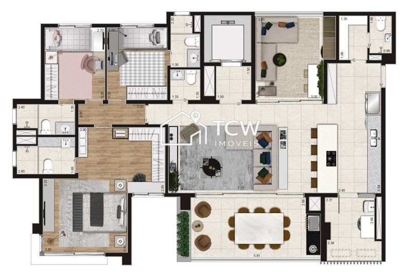 Apartamento, 3 quartos, 165 m² - Foto 8