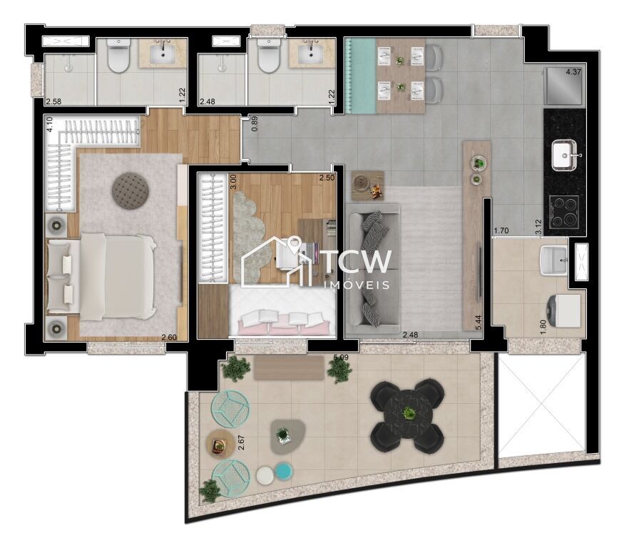 Apartamento, 2 quartos, 73 m² - Foto 12