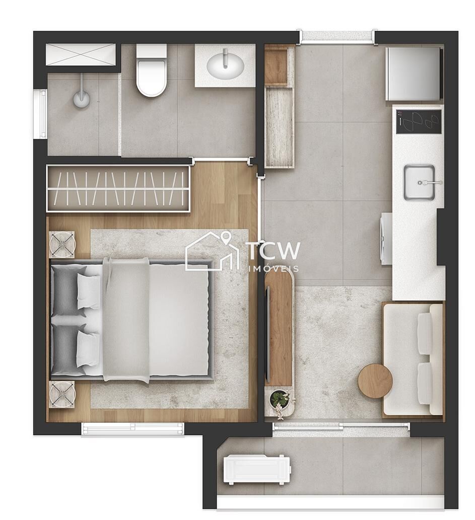 Apartamento, 1 quarto, 24 m² - Foto 12