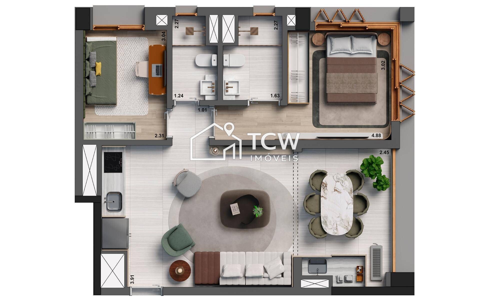 Apartamento, 2 quartos, 70 m² - Foto 12