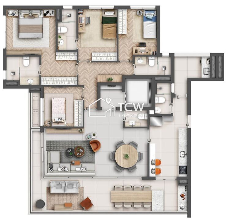 Apartamento, 4 quartos, 166 m² - Foto 18