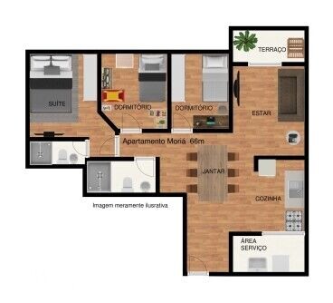 Apartamento à venda com 3 quartos, 64m² - Foto 38