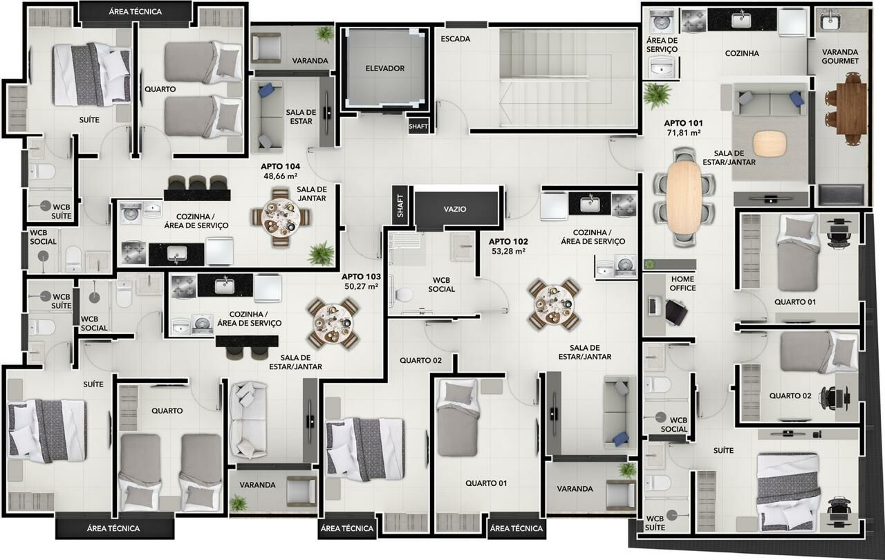 Apartamento à venda com 2 quartos, 49m² - Foto 36