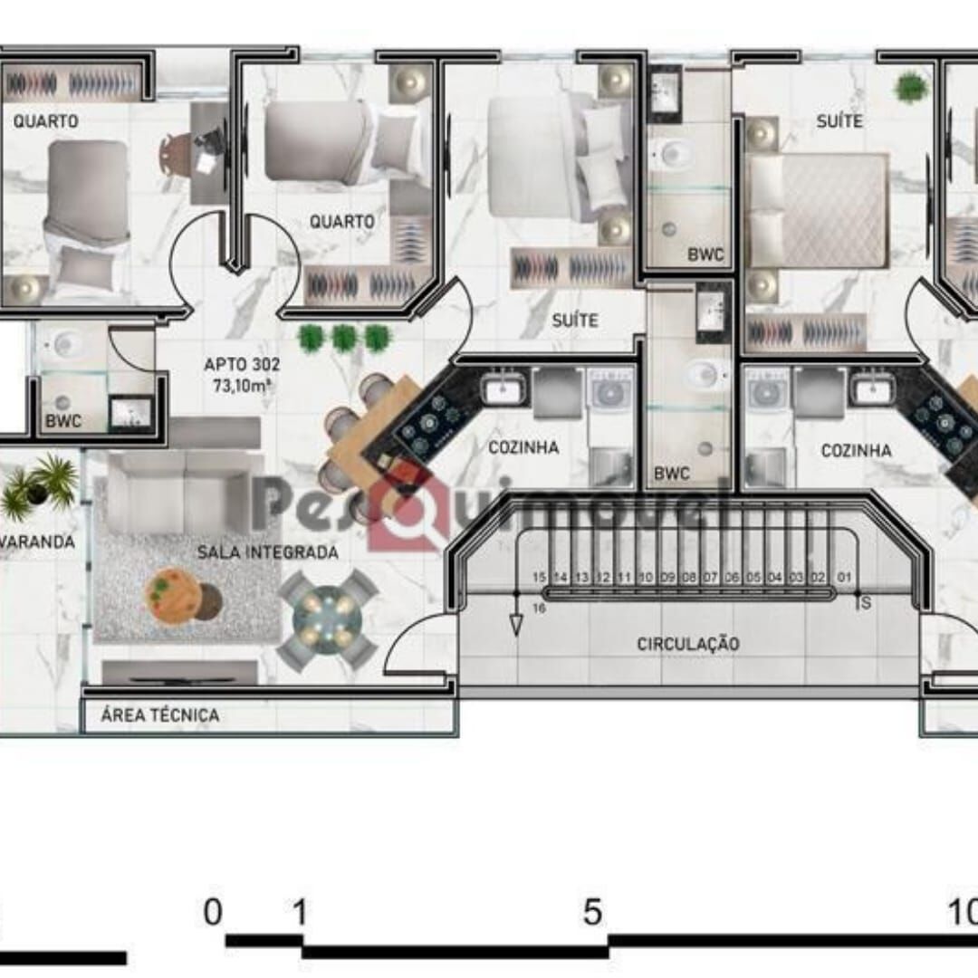 Apartamento à venda com 2 quartos - Foto 6