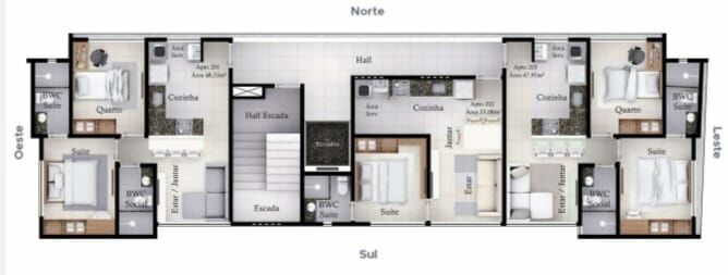 Apartamento à venda com 2 quartos, 55m² - Foto 12