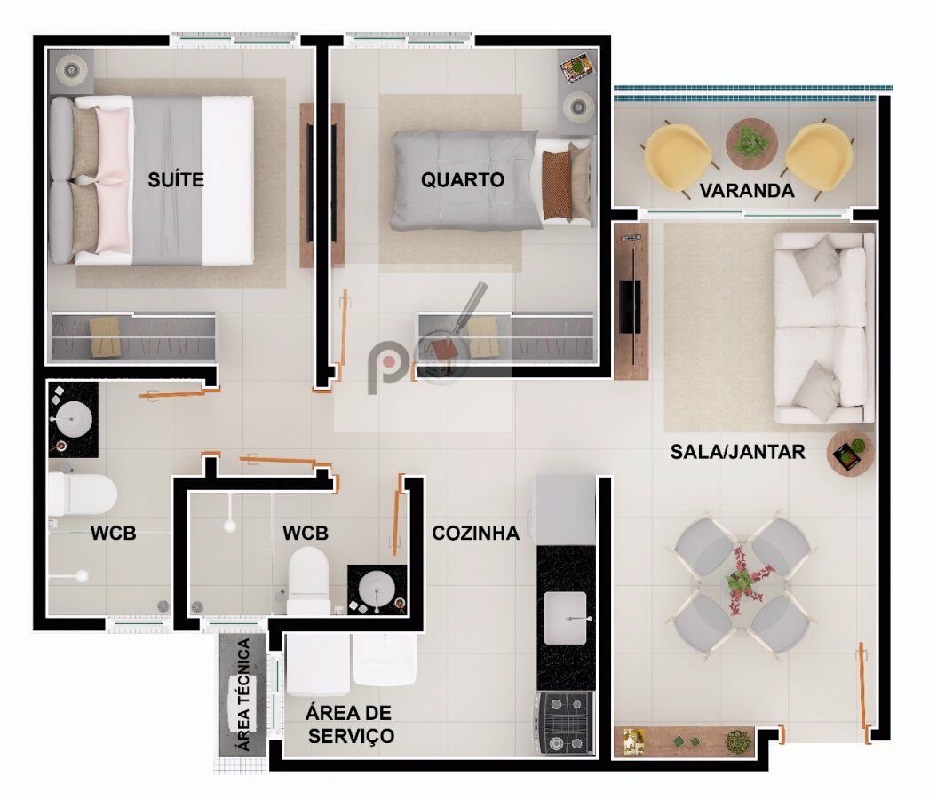 Apartamento à venda com 2 quartos, 55m² - Foto 12