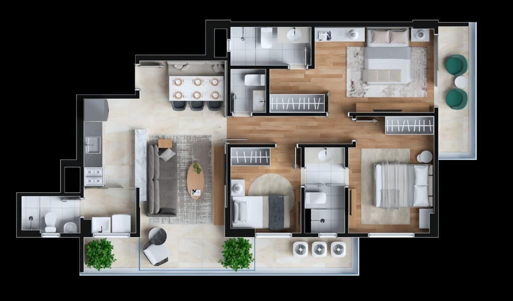 Apartamento, 3 quartos, 95 m² - Foto 42