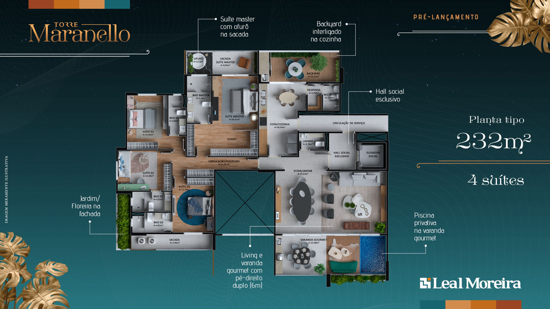 Apartamento à venda com 4 quartos, 232m² - Foto 44