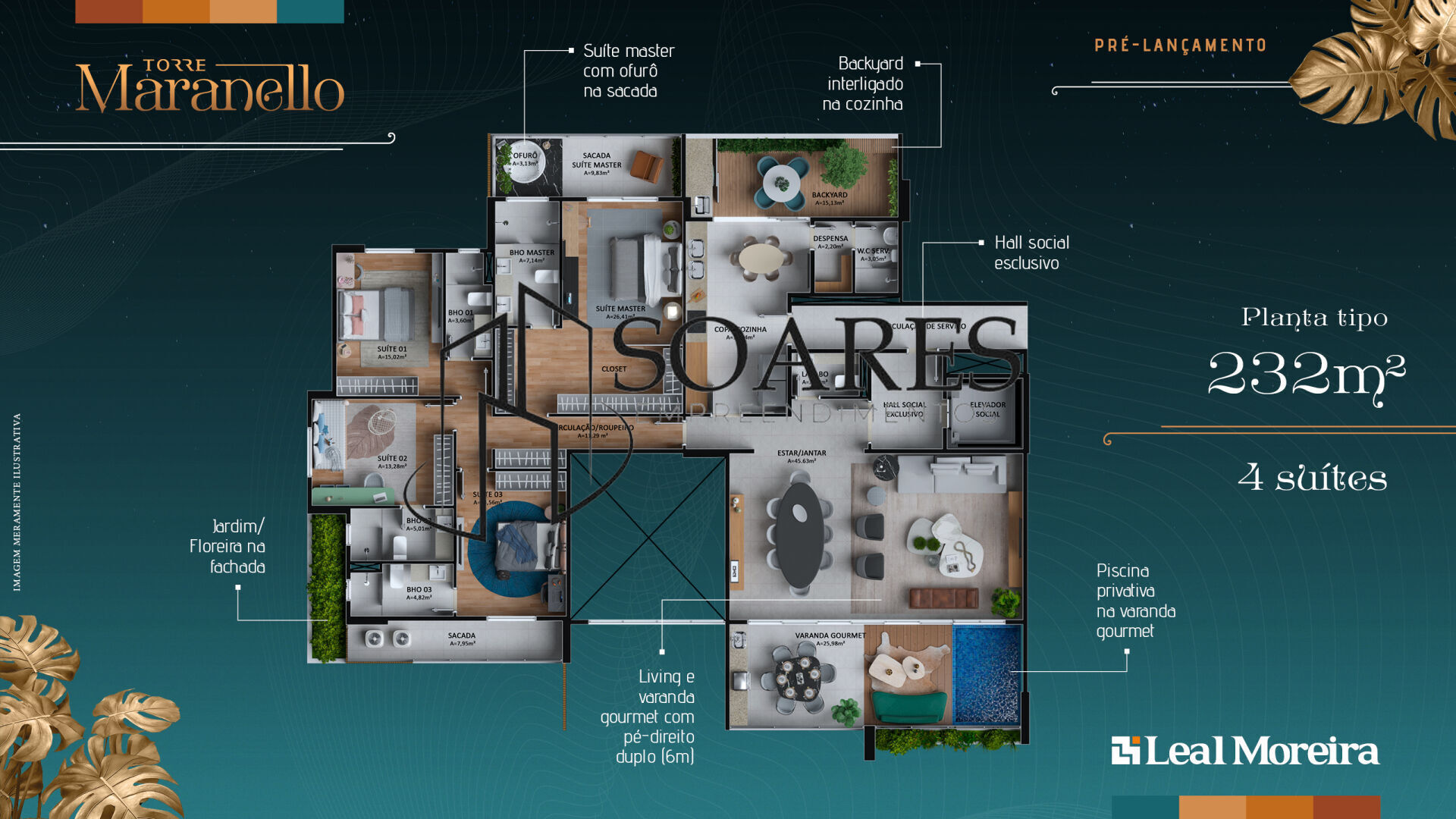 Apartamento à venda com 4 quartos, 232m² - Foto 44