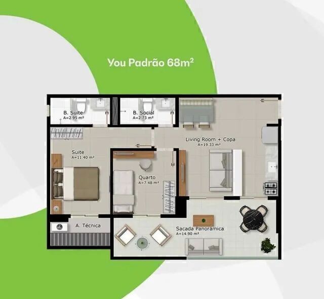 Apartamento à venda com 2 quartos, 68m² - Foto 21