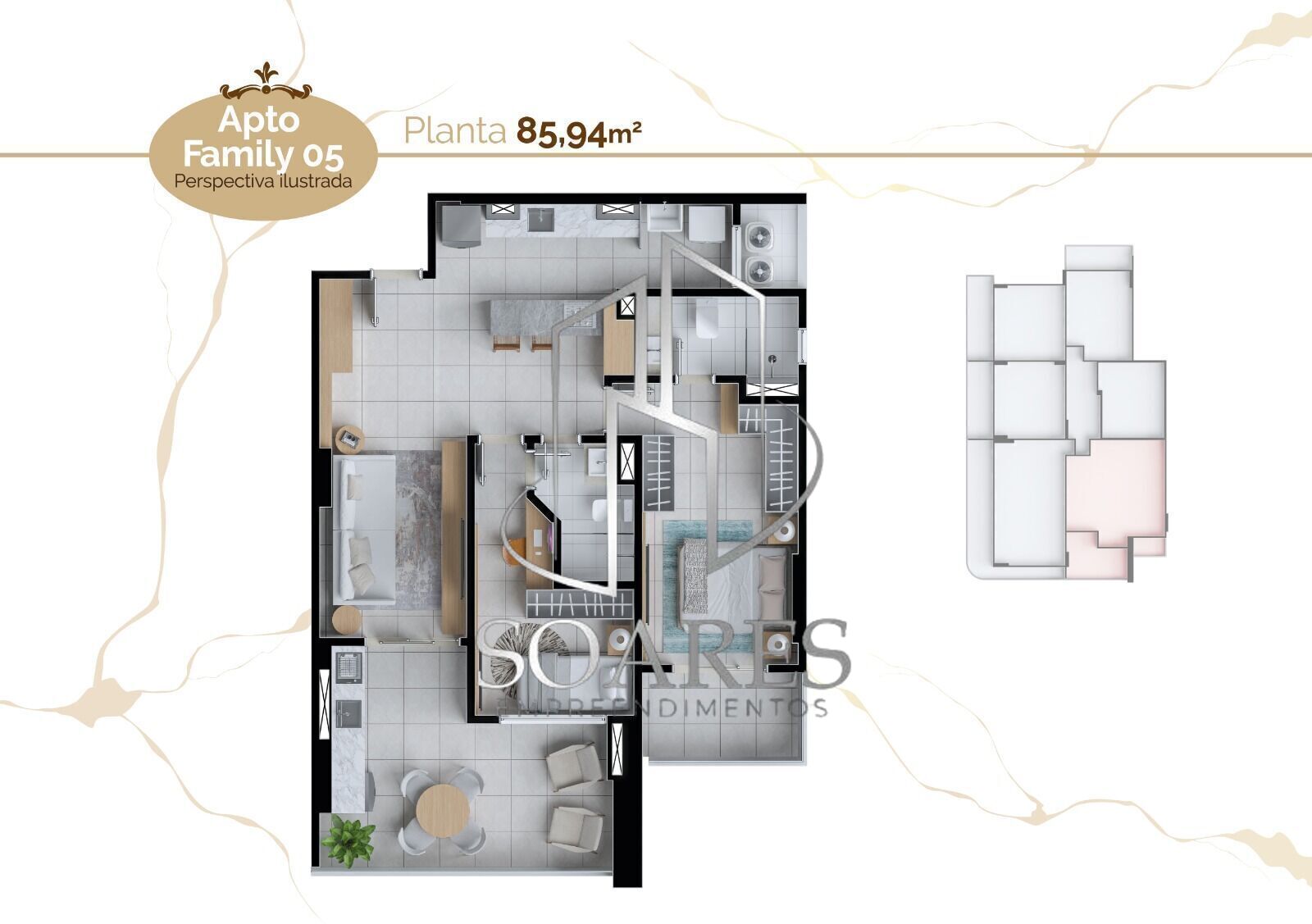Apartamento à venda com 2 quartos, 62m² - Foto 11