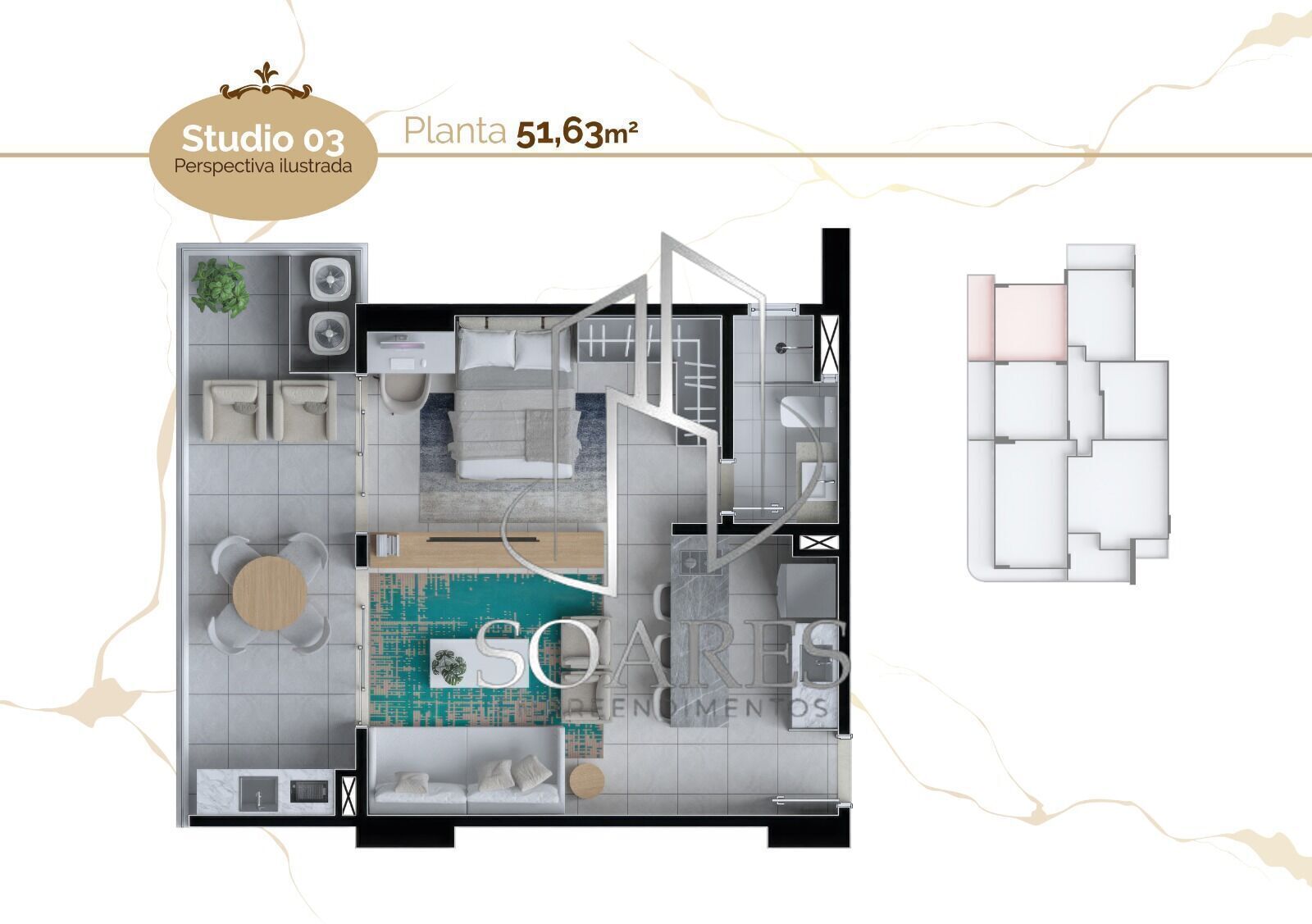 Apartamento à venda com 2 quartos, 62m² - Foto 12