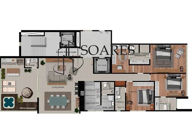 Apartamento à venda com 2 quartos, 68m² - Foto 26