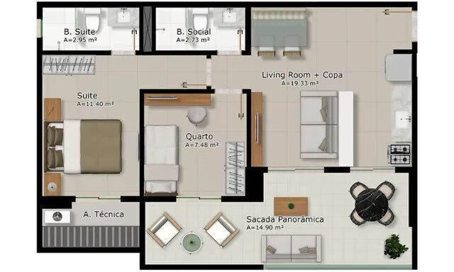 Apartamento à venda com 2 quartos, 68m² - Foto 18