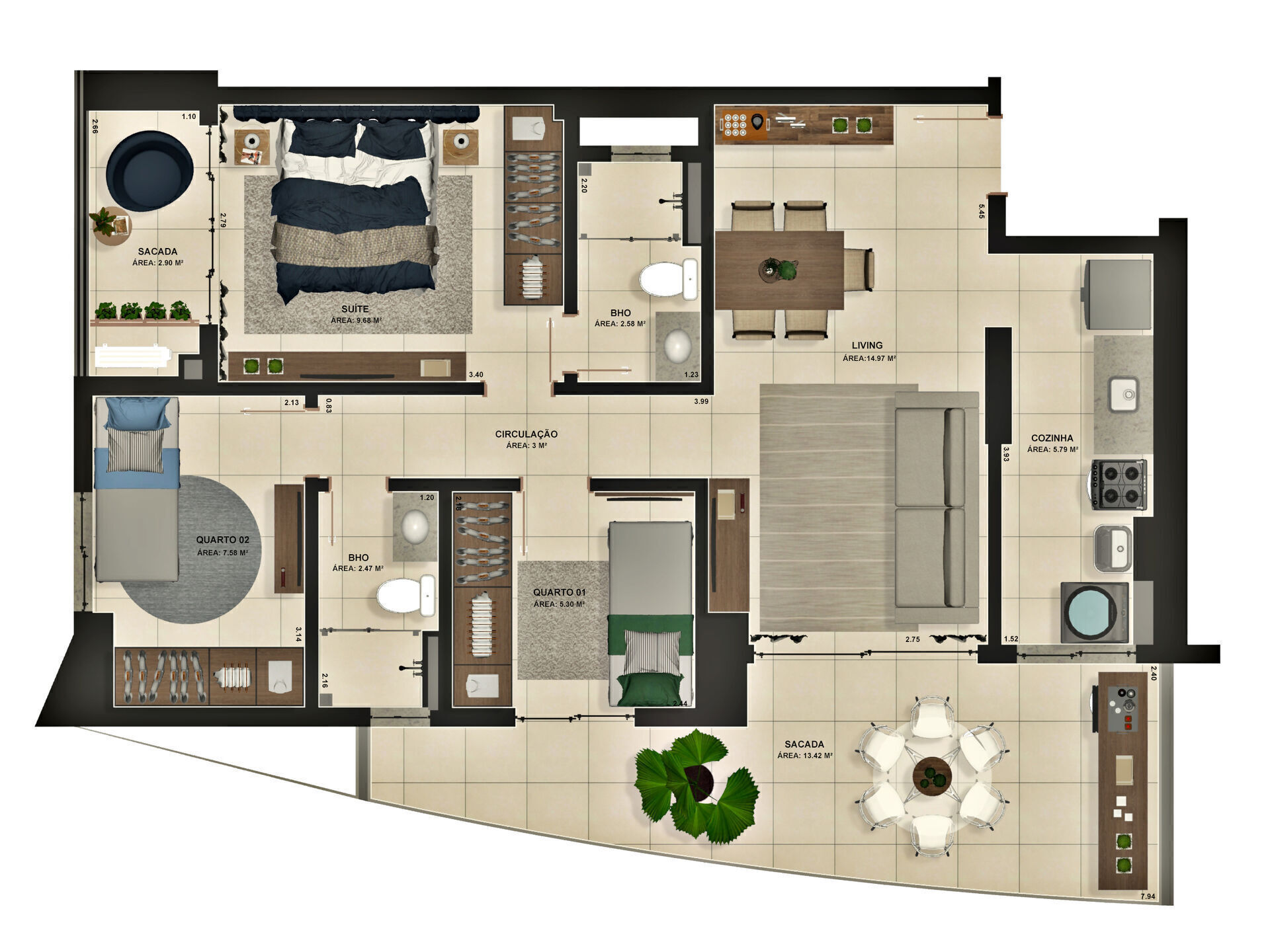 Apartamento, 3 quartos, 84 m² - Foto 25