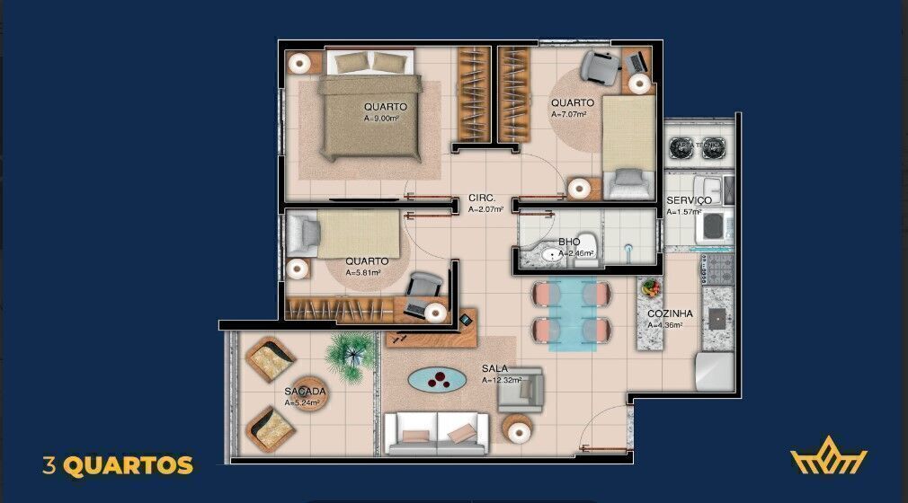 Apartamento à venda com 2 quartos, 49m² - Foto 24