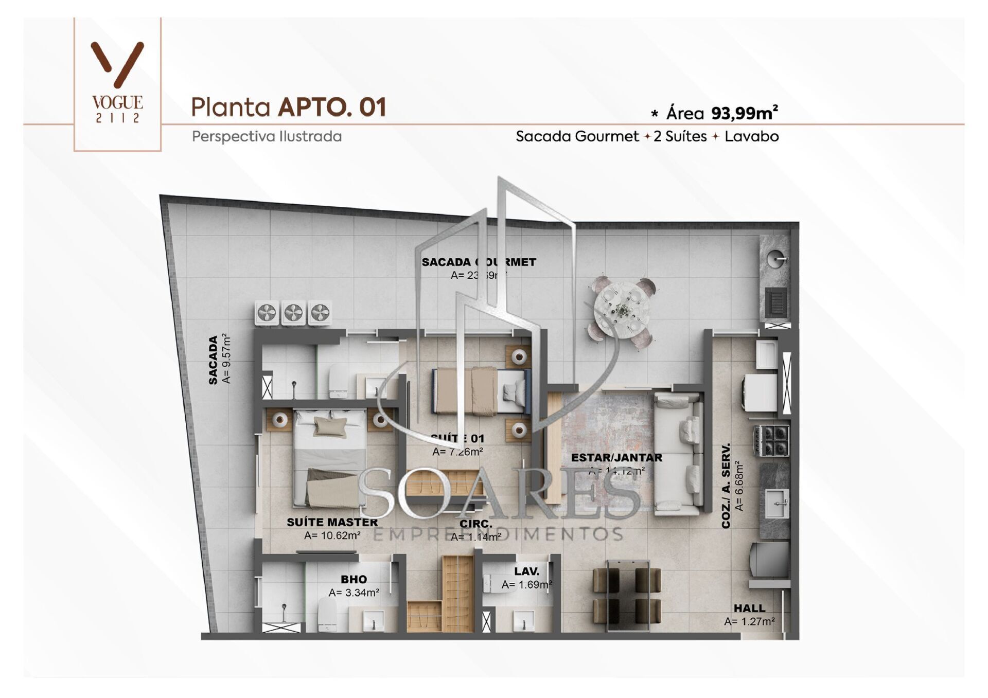 Apartamento à venda com 2 quartos, 90m² - Foto 13