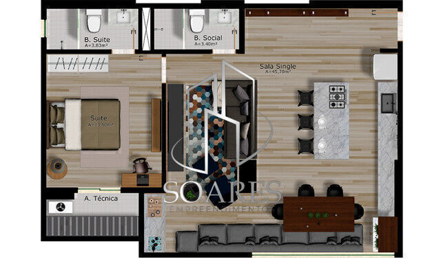 Apartamento à venda com 2 quartos, 68m² - Foto 47