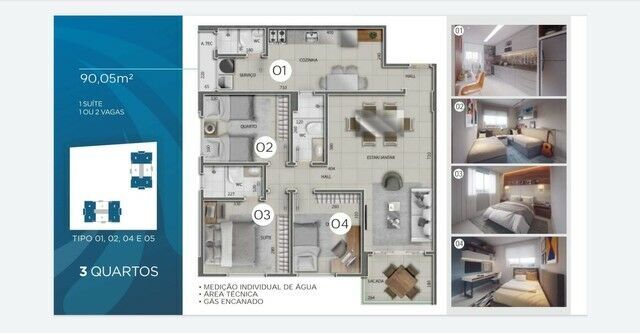 Apartamento à venda com 3 quartos, 90m² - Foto 26