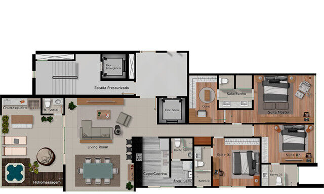 Apartamento à venda com 2 quartos, 68m² - Foto 48