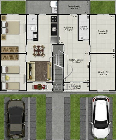 Apartamento, 2 quartos, 56 m² - Foto 50