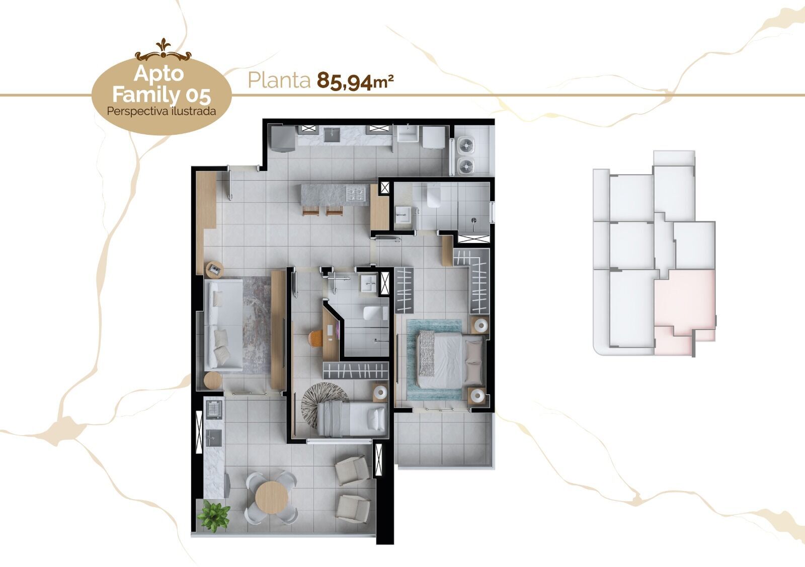 Apartamento à venda com 2 quartos, 62m² - Foto 6