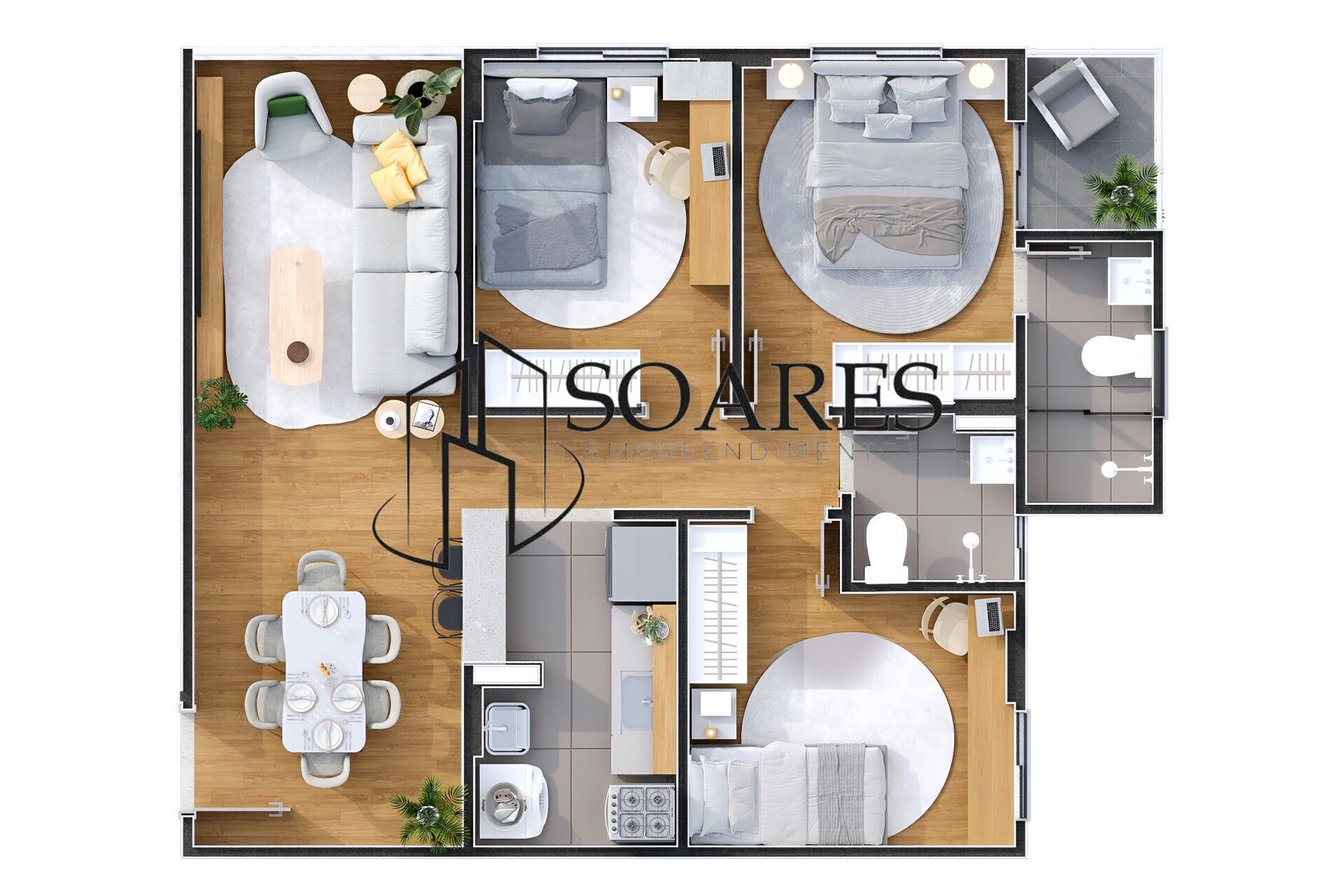 Apartamento à venda com 2 quartos, 51m² - Foto 19