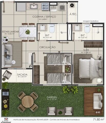 Apartamento à venda com 2 quartos, 50m² - Foto 34