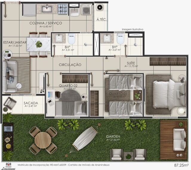 Apartamento, 2 quartos, 50 m² - Foto 21