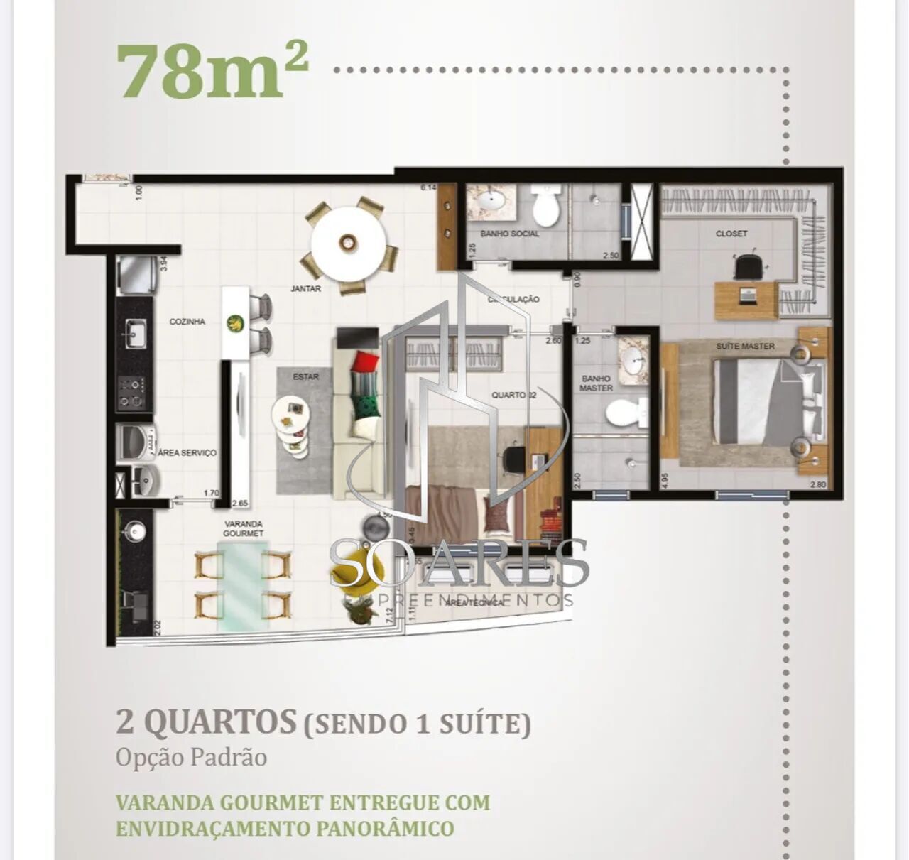 Apartamento à venda com 2 quartos, 78m² - Foto 12