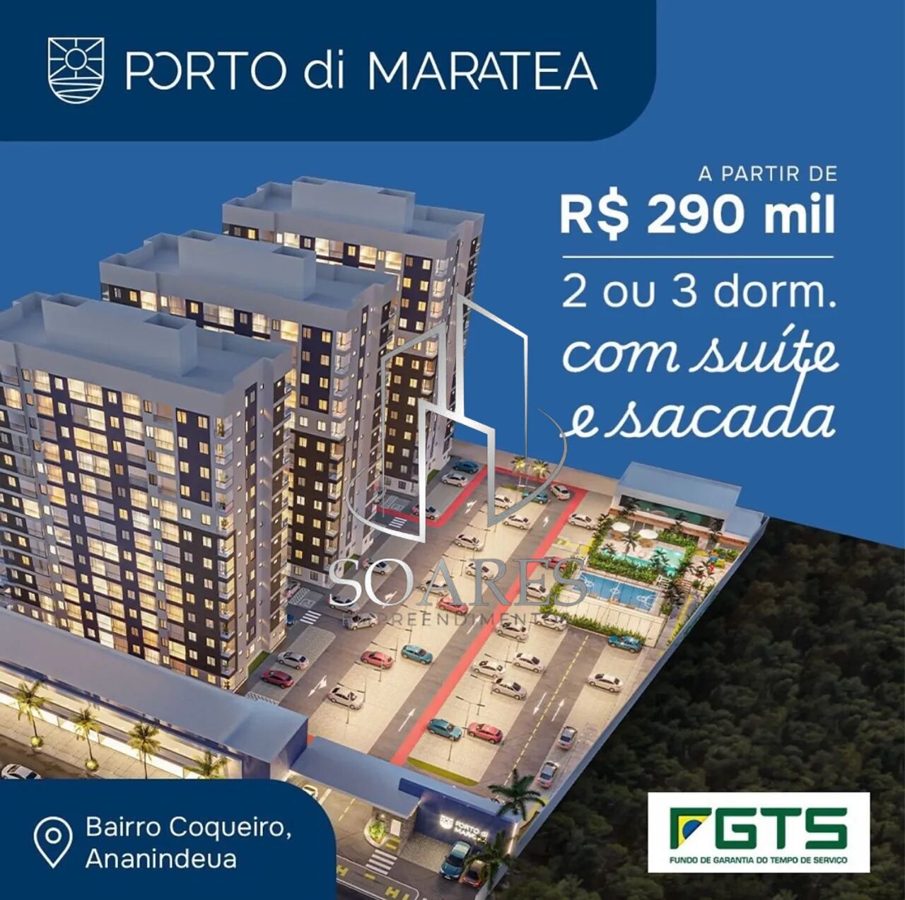 Apartamento à venda com 2 quartos, 51m² - Foto 1