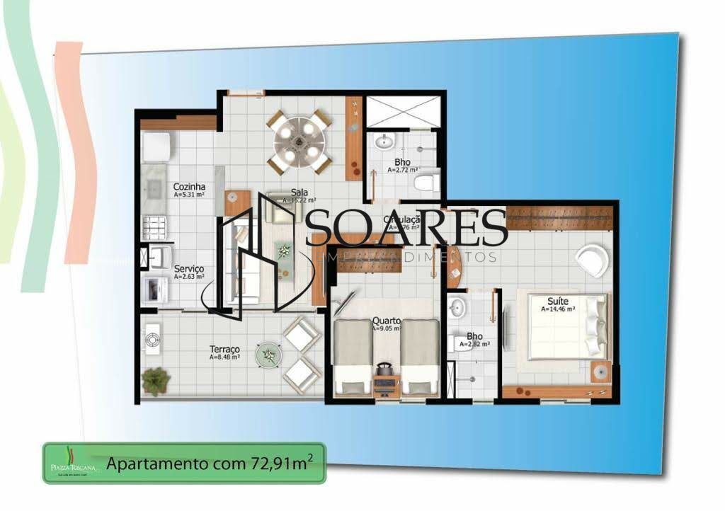 Apartamento à venda com 2 quartos, 73m² - Foto 33