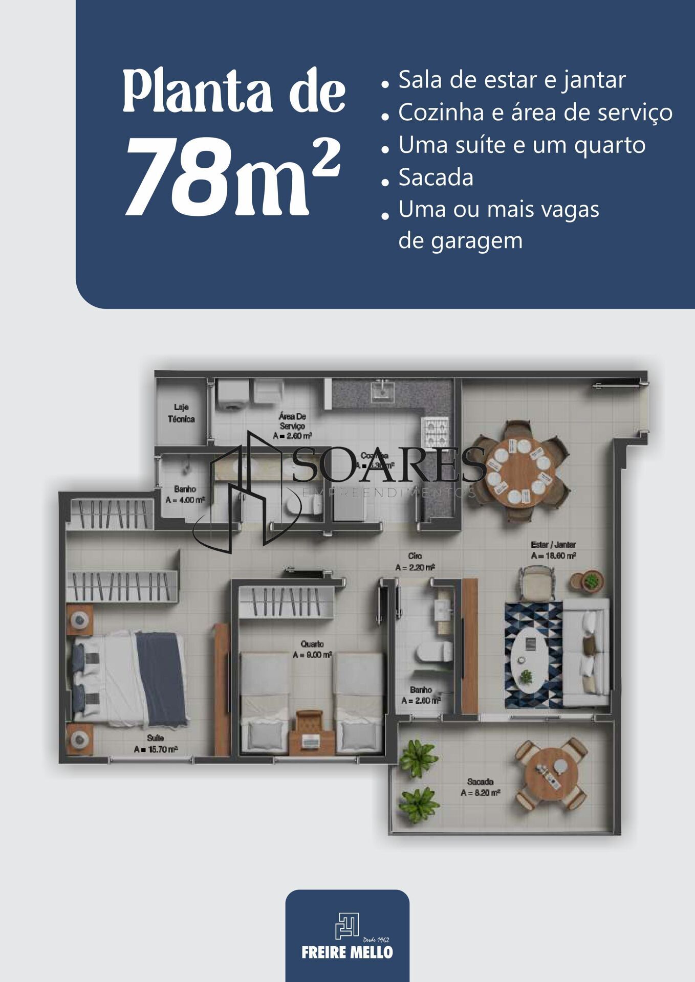 Apartamento à venda com 2 quartos, 78m² - Foto 23