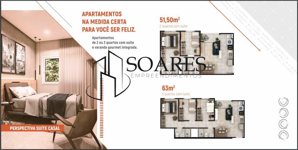 Apartamento à venda com 2 quartos, 51m² - Foto 6