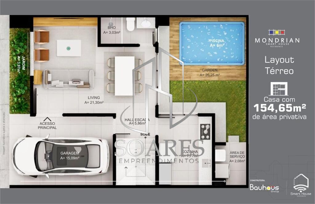 Casa, 3 quartos, 154 m² - Foto 22