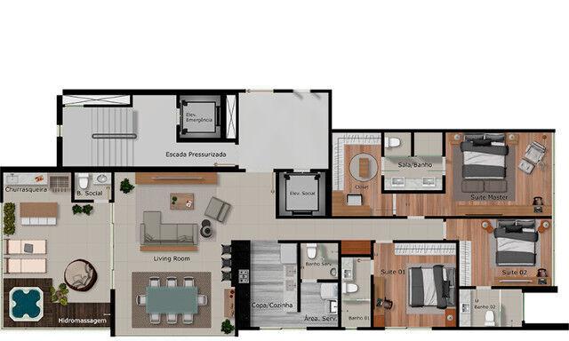 Apartamento à venda com 2 quartos, 68m² - Foto 28