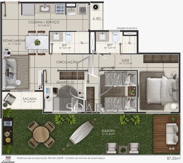 Apartamento, 2 quartos, 50 m² - Foto 20