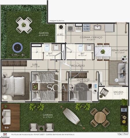 Apartamento, 2 quartos, 50 m² - Foto 27