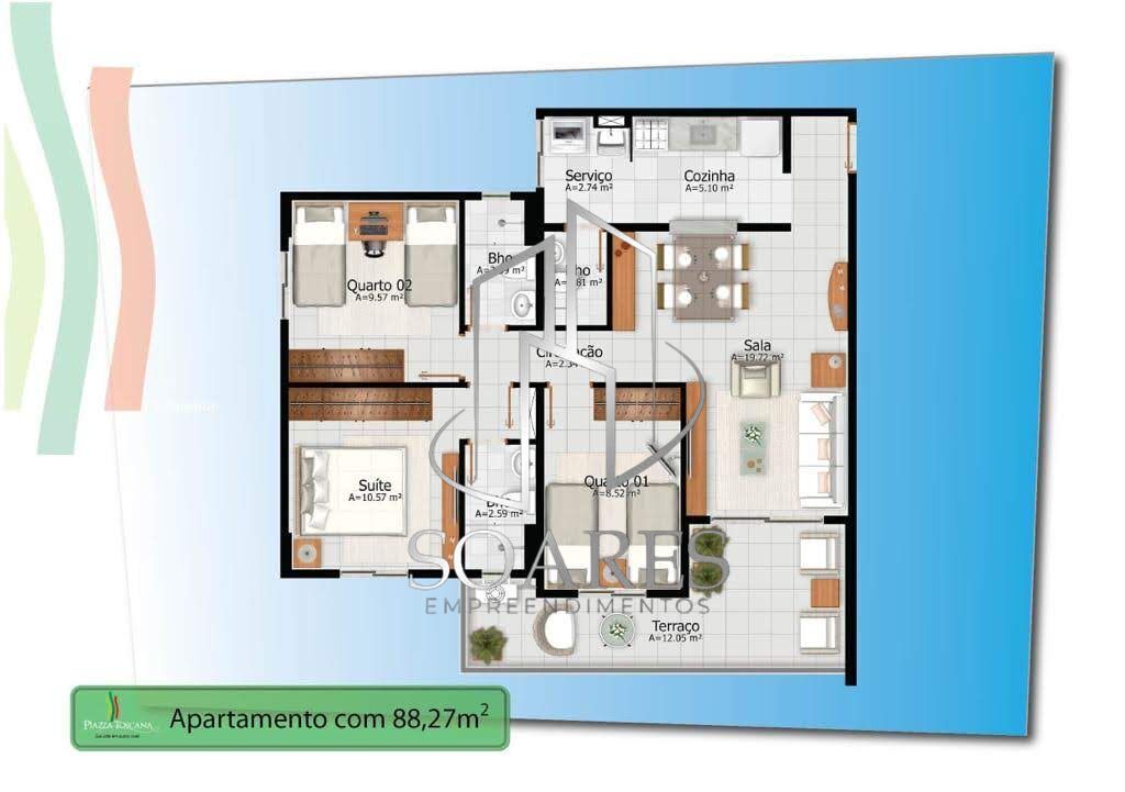 Apartamento à venda com 2 quartos, 73m² - Foto 48
