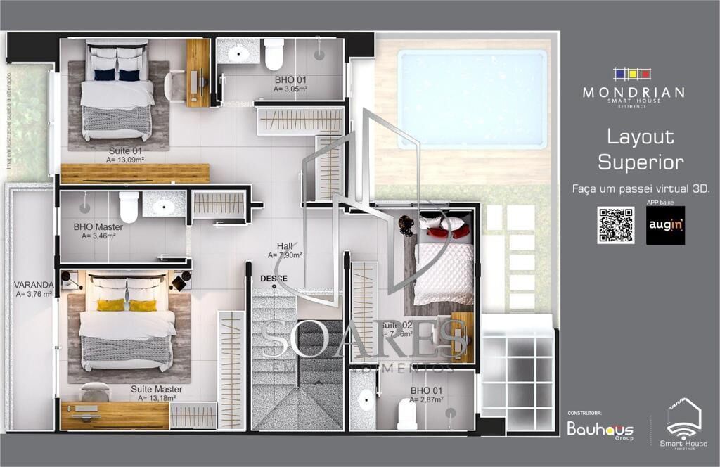 Casa, 3 quartos, 154 m² - Foto 23