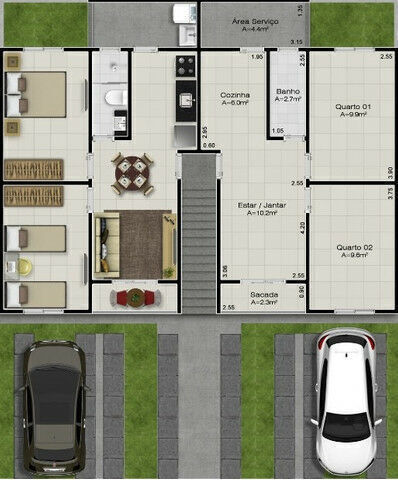 Apartamento, 2 quartos, 56 m² - Foto 50