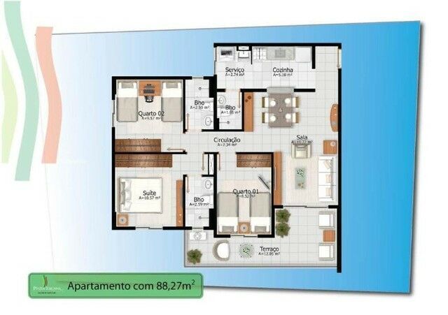 Apartamento, 3 quartos, 88 m² - Foto 52