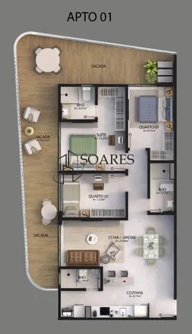 Apartamento à venda com 2 quartos, 90m² - Foto 26