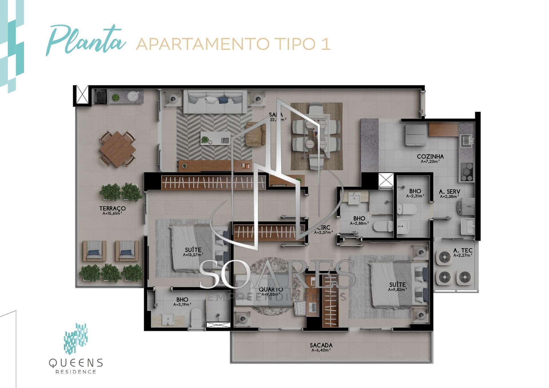 Apartamento à venda com 3 quartos, 112m² - Foto 23