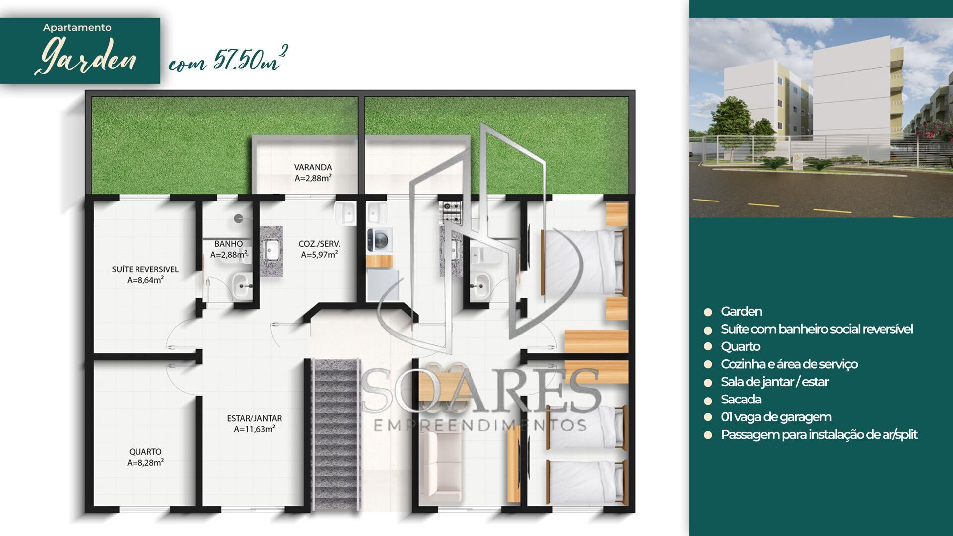 Apartamento à venda com 2 quartos, 46m² - Foto 11