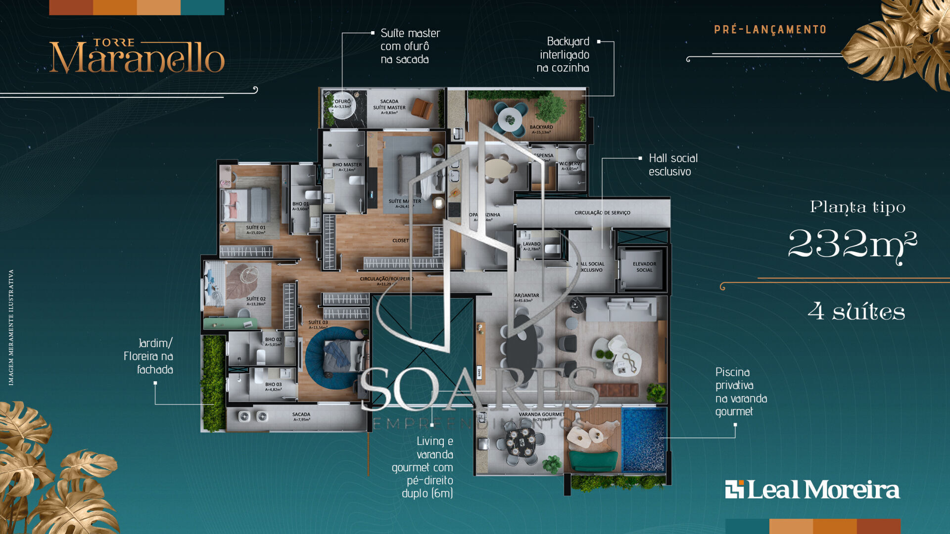 Apartamento à venda com 4 quartos, 232m² - Foto 18