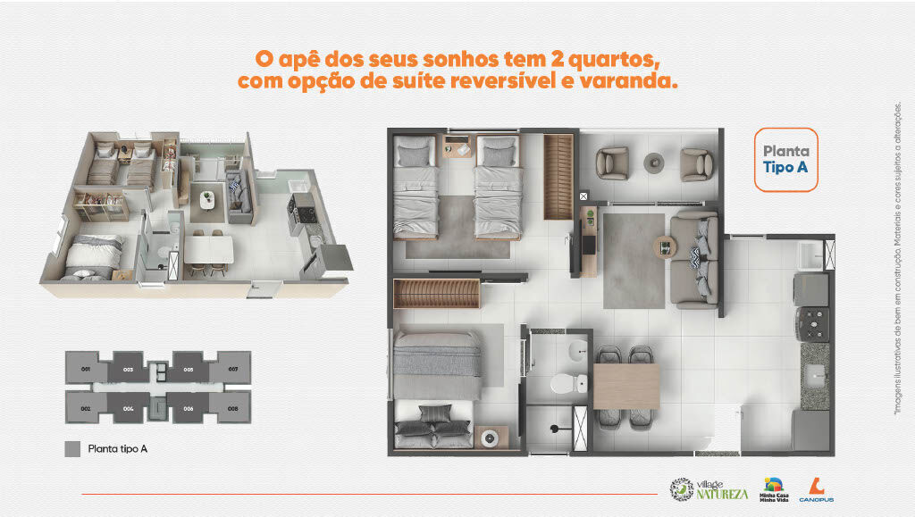 Apartamento, 2 quartos, 43 m² - Foto 44