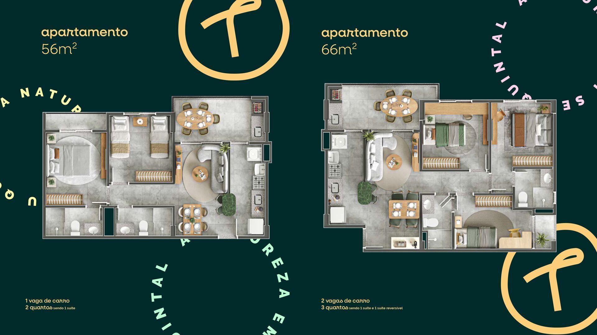 Apartamento, 2 quartos, 56 m² - Foto 2