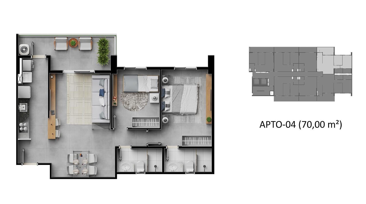 Apartamento, 2 quartos, 52 m² - Foto 22